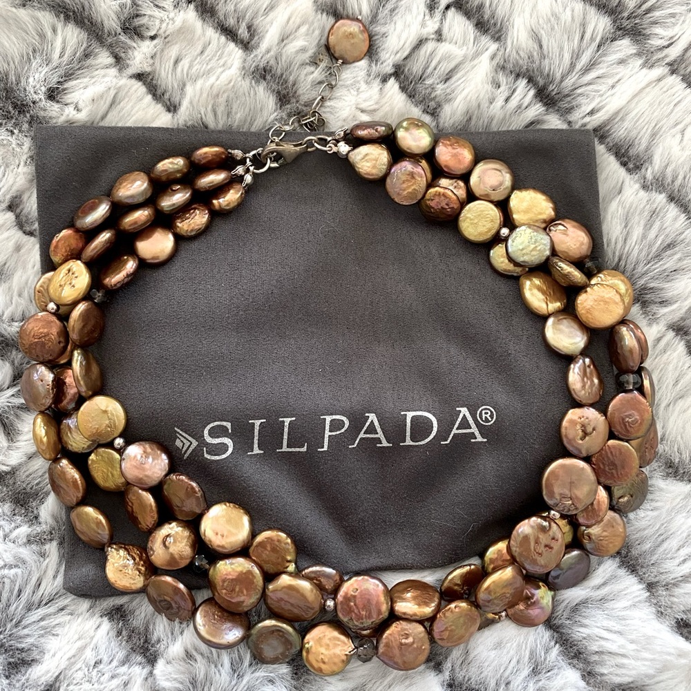 Silpada Bronze Coin Collector Necklace